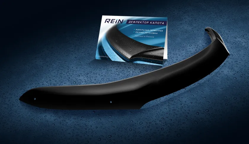 Дефлектор REIN для заднего стекла (накладной скотч 3М) Hyundai Solaris I седан 2011-2017