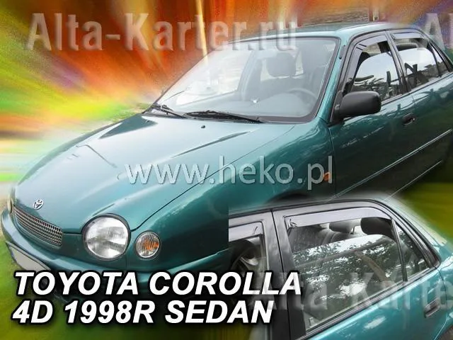 Дефлекторы Heko для окон Toyota Corolla E110 седан, хэтчбек 5-дв