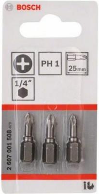 Бита Ph1 Extra Hart Bosch 2607001508, 25 мм, 3 штуки