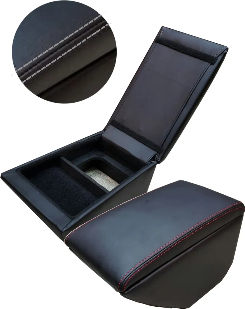 Подлокотник CarFashion для Skoda Octavia A7 2013-2020, цвет Черный/Черный/Серый