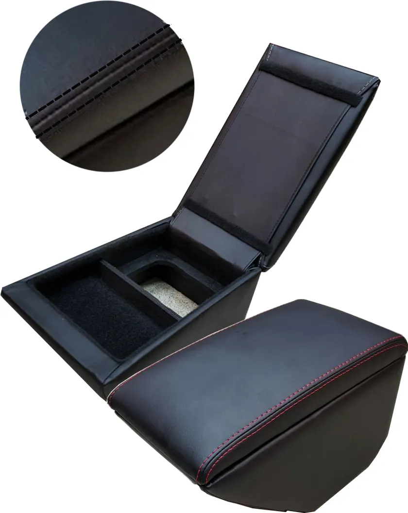 Подлокотник CarFashion для Skoda Octavia A7 2013-2020, цвет Черный/Черный/Черный