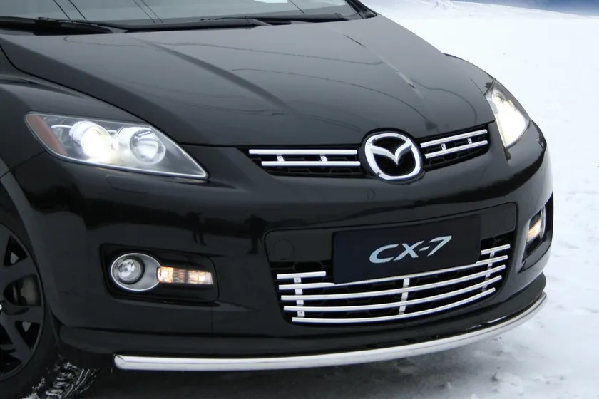 Накладка на решётку воздухозаборника НИЖНЯЯ Союз 96 d16 для Mazda CX-7 2007-2010