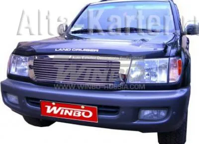 Решётка радиатора ВЕРХНЯЯ Winbo для Toyota Land Cruiser 100 1998-2007