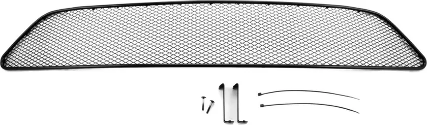 Сетка внешняя Arbori на бампер, черная 15мм для Nissan Tiida 2015-2020
