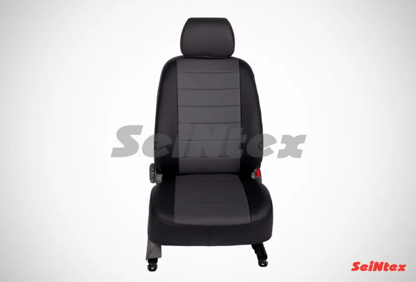 Чехлы Seintex (экокожа) на сидения для Nissan Terrano III рестайлинг 2016-2017, цвет Серый