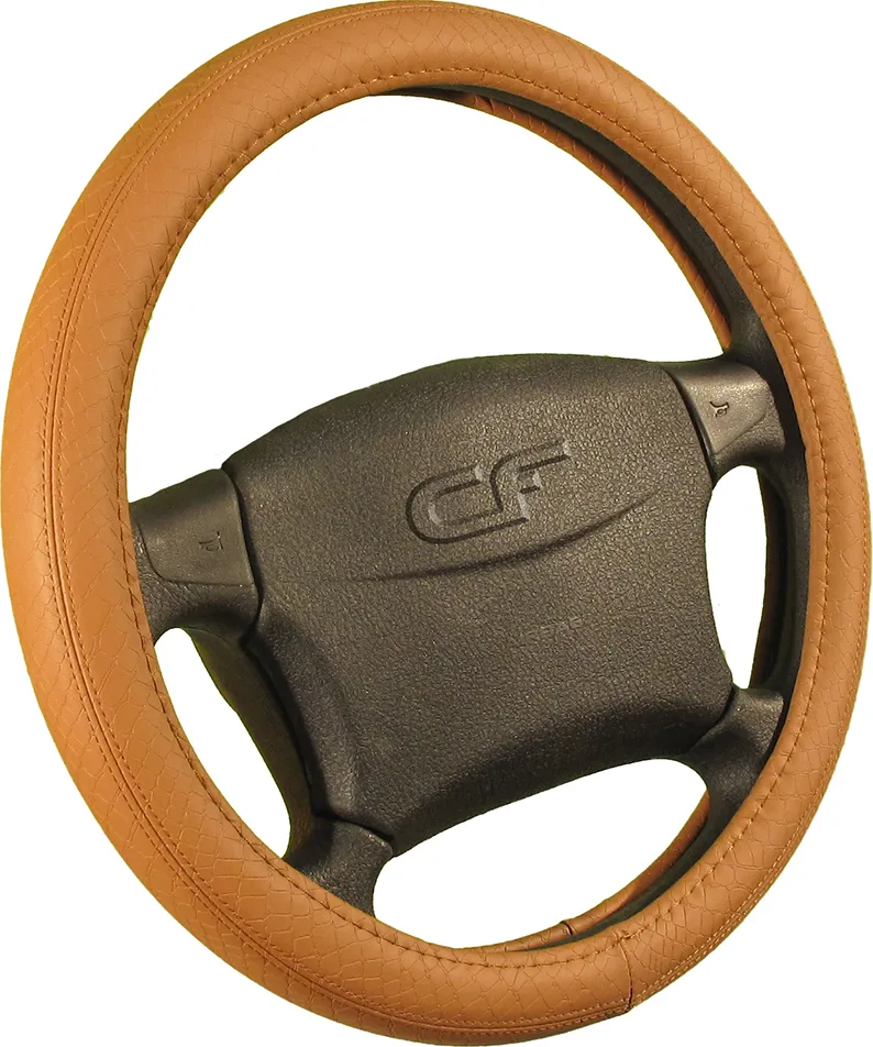 Оплётка на руль CarFashion Chaise (размер M, искусственная кожа, цвет ОРАНЖЕВЫЙ)