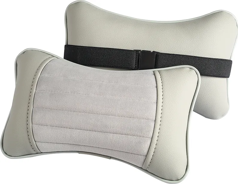 Подушка под шею CarFashion Monako ортопедическая, цвет Серый/Серый/Серый/Серый