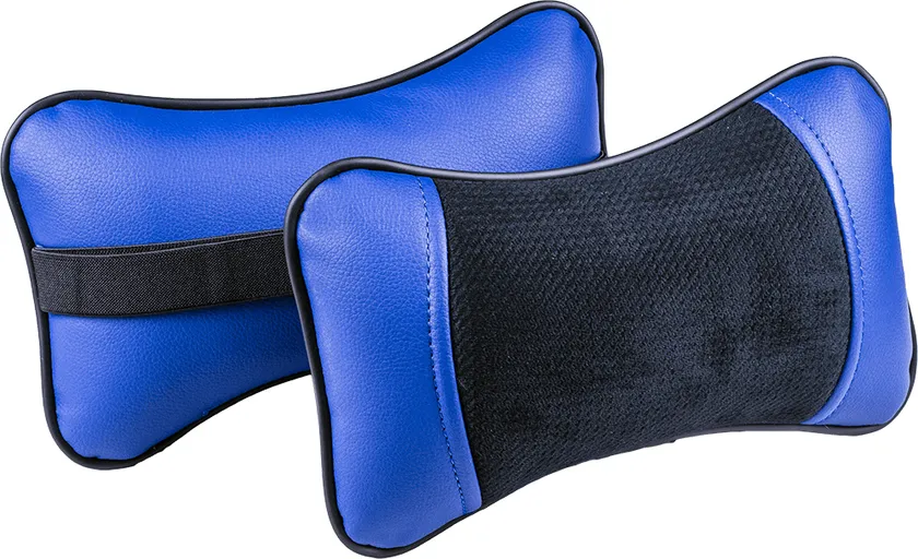 Подушки под шею CarFashion SPACE ортопедическая, цвет Черный/Синий