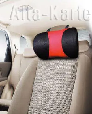 Подушка Sotra 3D Tie-big ортопедическая для поддержки шеи водителя, цвет Черный/Красный