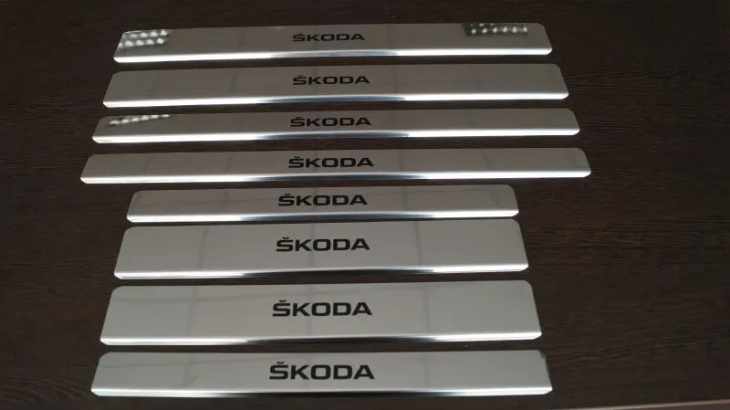 Накладки Ладья на внутренние пороги для Skoda Rapid 2013-2020