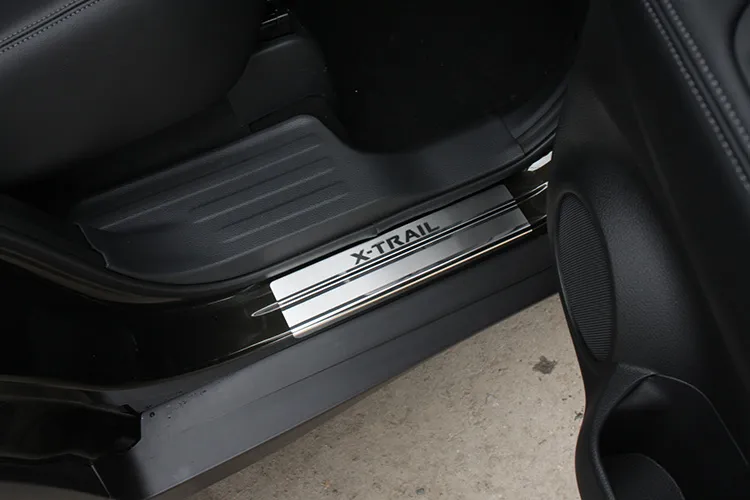 Накладки Союз-96 на внутренние пороги (без логотипа) для Nissan X-Trail T32 2015-2020