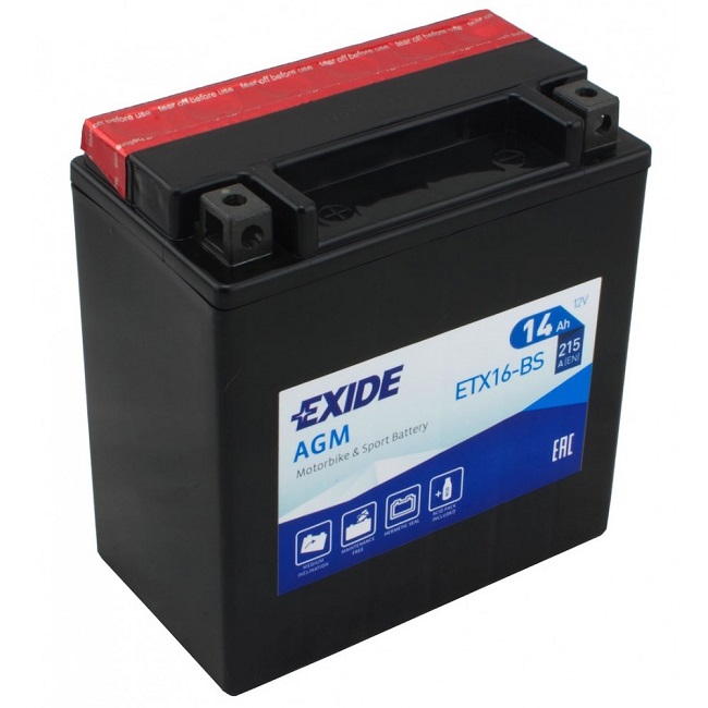 Аккумуляторная батарея Exide ETX16BS (12В, 14А/ч)