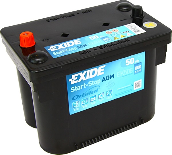 Аккумуляторная батарея Exide EK508 Micro-Hybrid AGM (12В, 50А/ч)