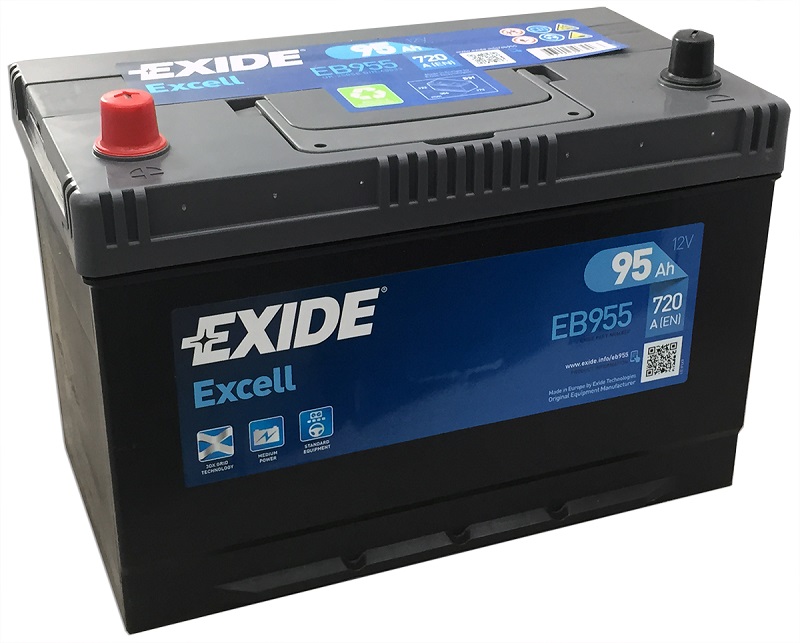Аккумуляторная батарея Exide EB955 Excell (12В, 95А/ч)