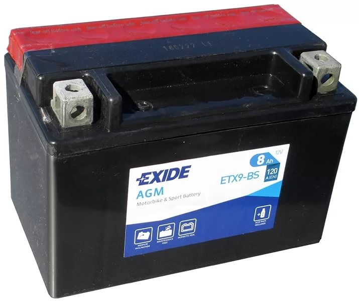 Аккумуляторная батарея Exide ETX9BS (12В, 8А/ч)