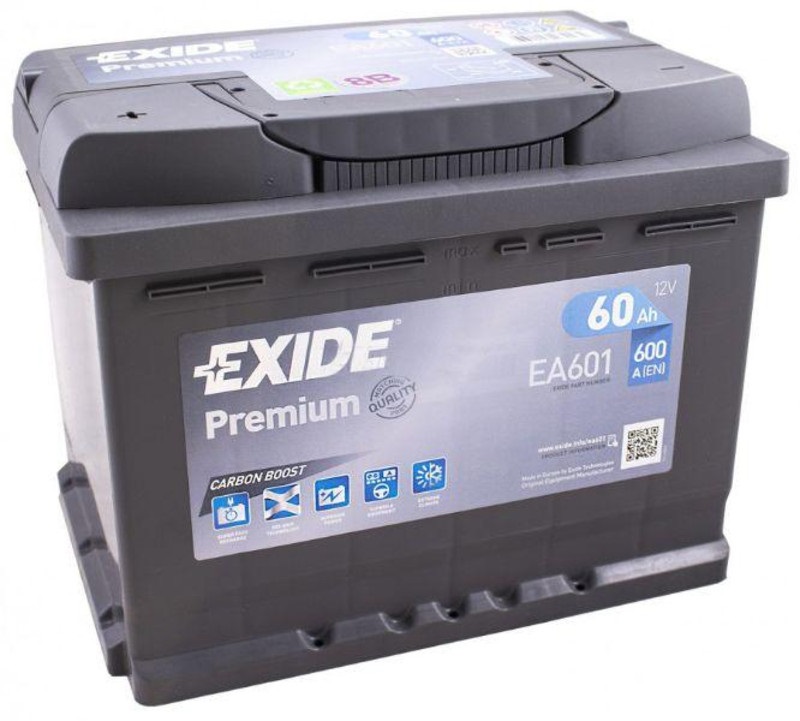 Аккумуляторная батарея Exide EA601 Premium (12В, 60А/ч)