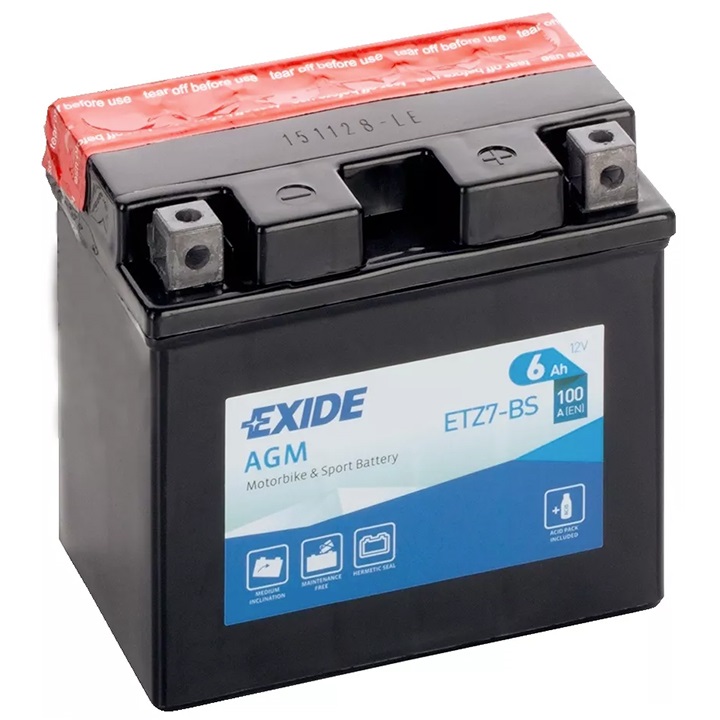 Аккумуляторная батарея Exide ETZ7BS (12В, 6А/ч)