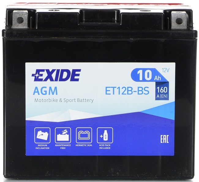 Аккумуляторная батарея Exide ET12BBS (12В, 10А/ч)