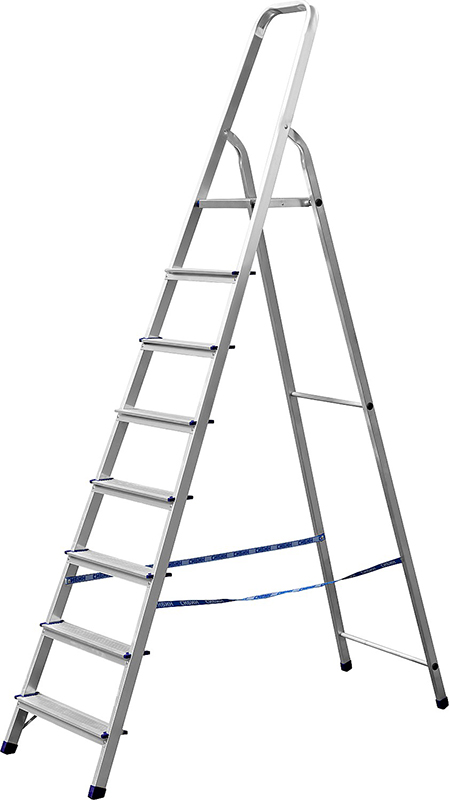 Лестница-стремянка СИБИН алюминиевая, 8 ступеней, 166 см [38801-8]
