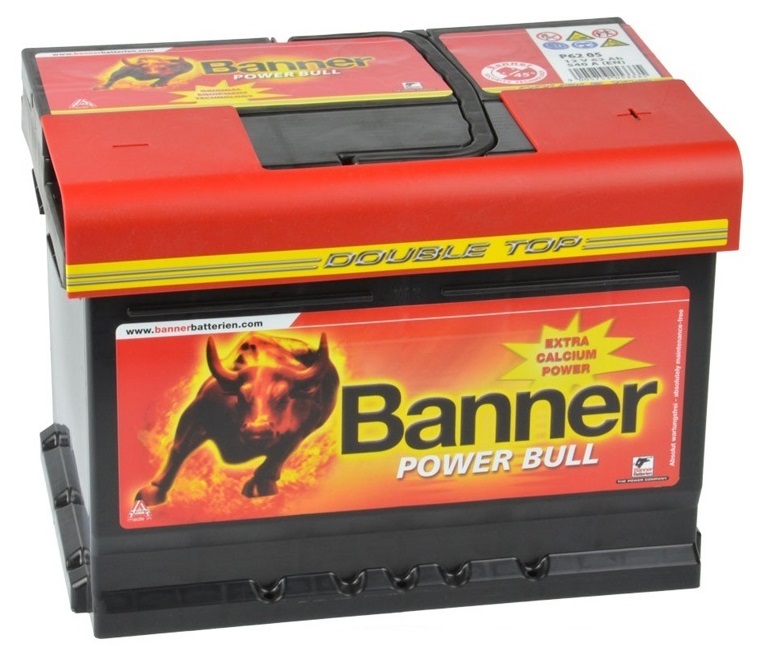 Аккумуляторная батарея Banner P6219 Power Bull (12В, 62А/ч)