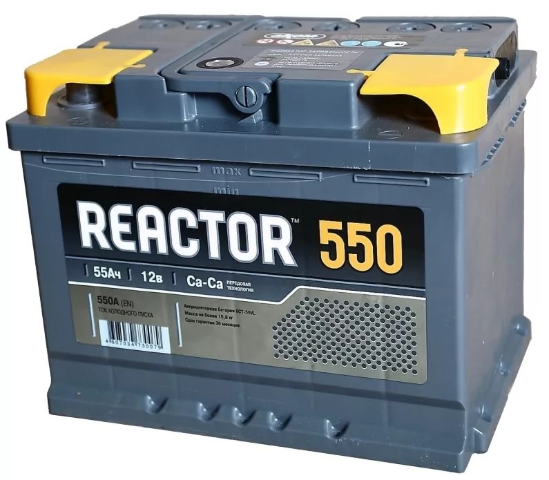 Аккумуляторная батарея Аком 4607034730086 Reactor (12В, 55А/ч)