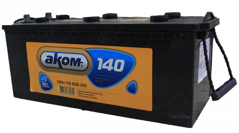 Аккумуляторная батарея Аком 4607034730161 (12В, 140А/ч)
