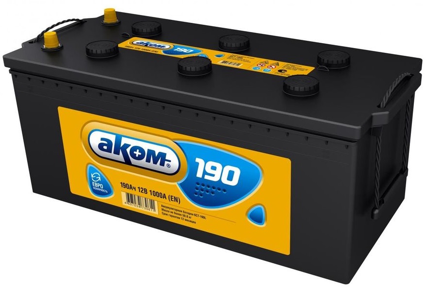 Аккумуляторная батарея Аком 4607034730178 (12В, 190А/ч)
