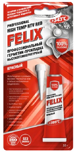Герметик-прокладка Felix 411040060 красн.