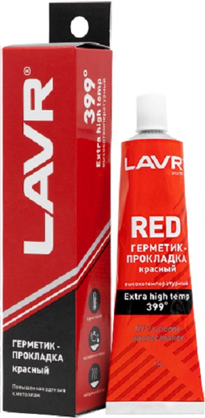 Герметик-прокладка LAVR Ln1737 красный высокотемпературный RED
