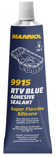 Синий силиконовый герметик Mannol 2484 RTV Adhesive Sealant Blue