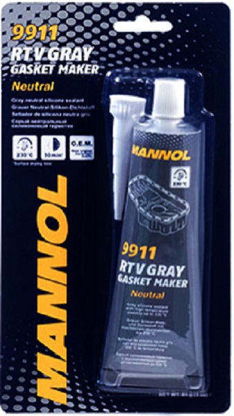 Серый силиконовый герметик Mannol 2485,RTV Gasket Maker Gray Neutral