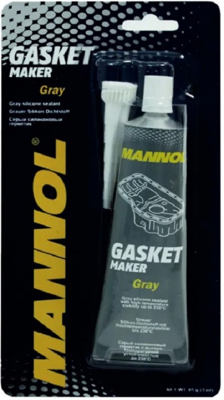 Серый силиконовый герметик Mannol 9913,Gasket Maker Grey