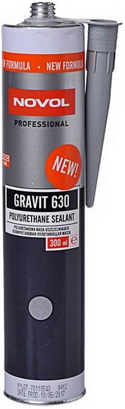 Герметик полиуретановый Novol 33101,серый Gravit 630