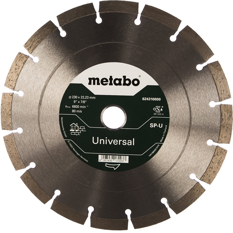 Алмазный круг универсальный Metabo 624310000, 230x22.23 мм