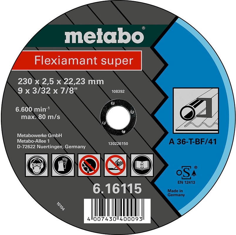 Круг отрезной Flexiamant S Metabo 616115000, 230x22.2 мм