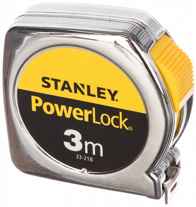 Рулетка измерительная в металлическом корпусе Stanley POWERLOCK 0-33-218 (3 м)