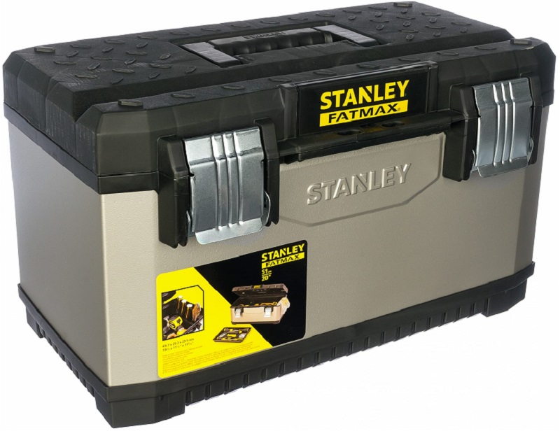 Ящик для инструмента fatmax Stanley 1-95-615, металлопластмассовый, серый 20, 50,8 x 30,3 x 89,3