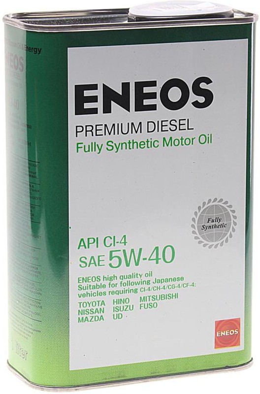 Масло моторное синтетическое Eneos 8809478943091 Premium Diesel 5W-40, 1л