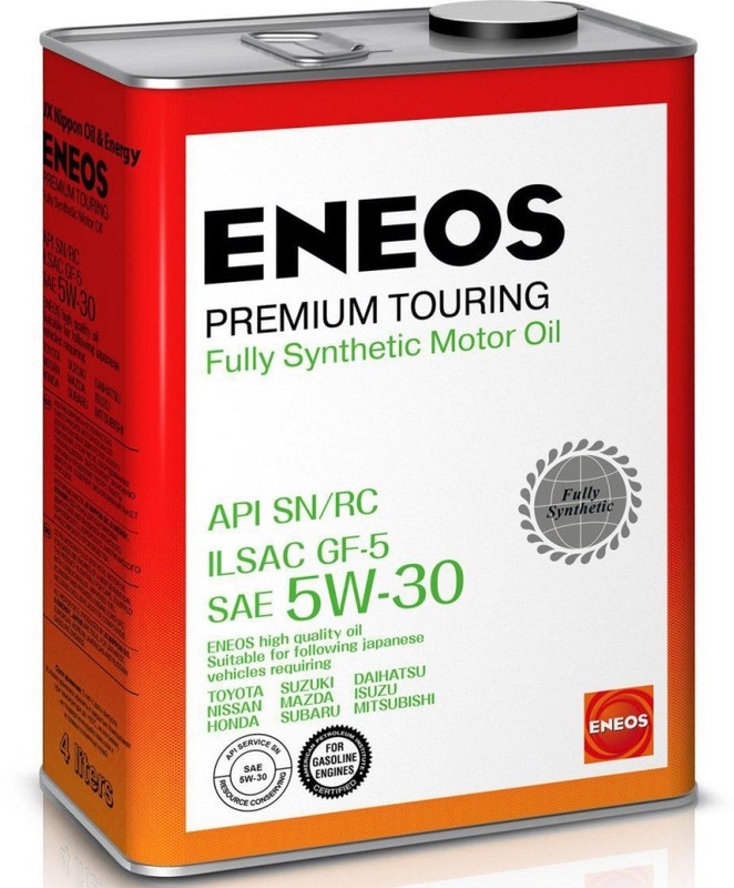 Масло моторное синтетическое Eneos 8809478942216 Premium Touring 5W-30, 4л