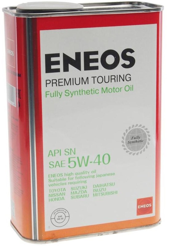 Масло моторное синтетическое Eneos 8809478942148 Premium Touring 5W-40, 1л