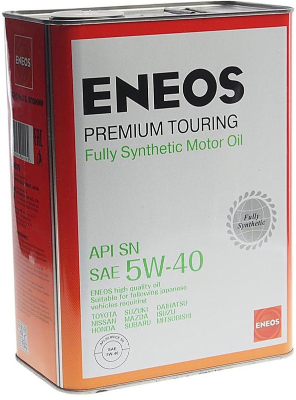 Масло моторное синтетическое Eneos 8809478942162 Premium Touring 5W-40, 4л