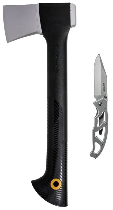 Промо-набор Fiskars топор плотницкий малый + складной нож Paraframe 1057911