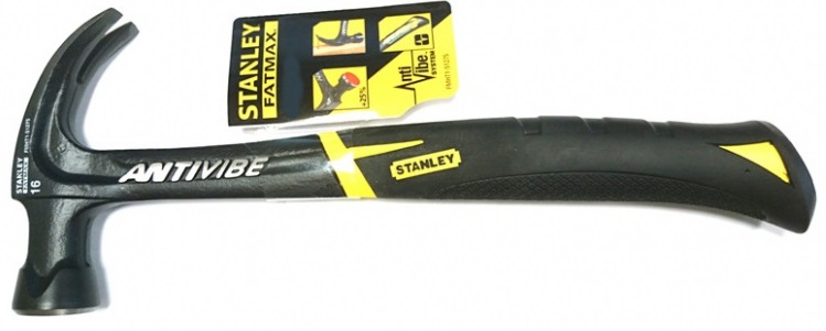 Молоток с загнутым гвоздодером Stanley Fatmax Antivibe FMHT1-51277 (570 г)