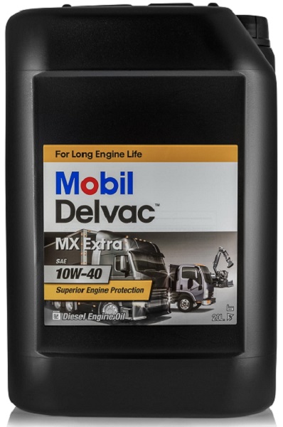 Масло моторное синтетическое Mobil 152673 DELVAC MX EXTRA 10W-40, 20л