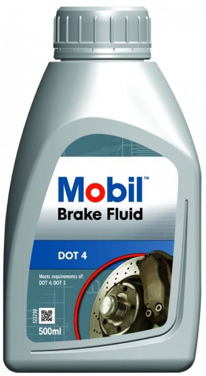 Тормозная жидкость MOBIL 150906R Brake Fluid DOT4, 0.5л
