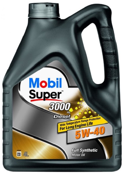 Масло моторное синтетическое Mobil 152572 Super 3000 X1 Diesel 5W-40, 4л