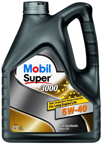 Синтетическое моторное масло Mobil Super 3000 X1 152566 5W-40, 4л