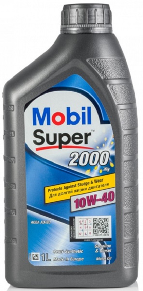 Масло моторное полусинтетическое Mobil 152569 Super 2000 X1 10W-40, 1л