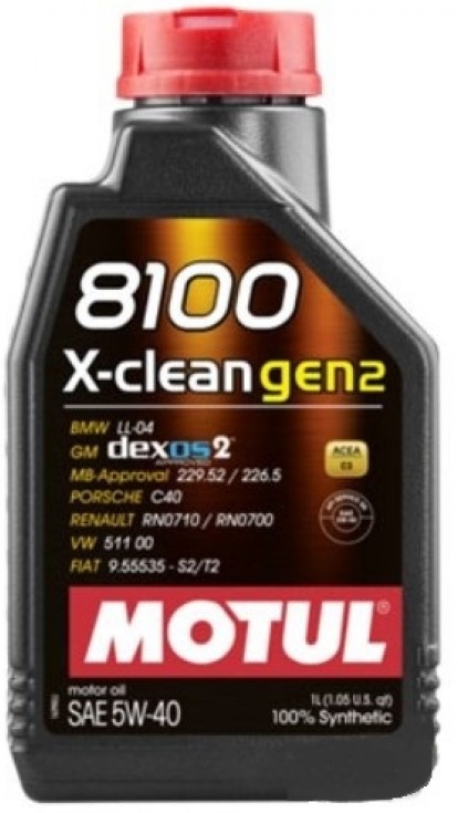 Масло синтетическое MOTUL 8100 X-clean 109761 5W-40 1 л