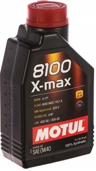 Масло моторное синтетическое MOTUL 8100 X-max 104531 0W-40 1 л